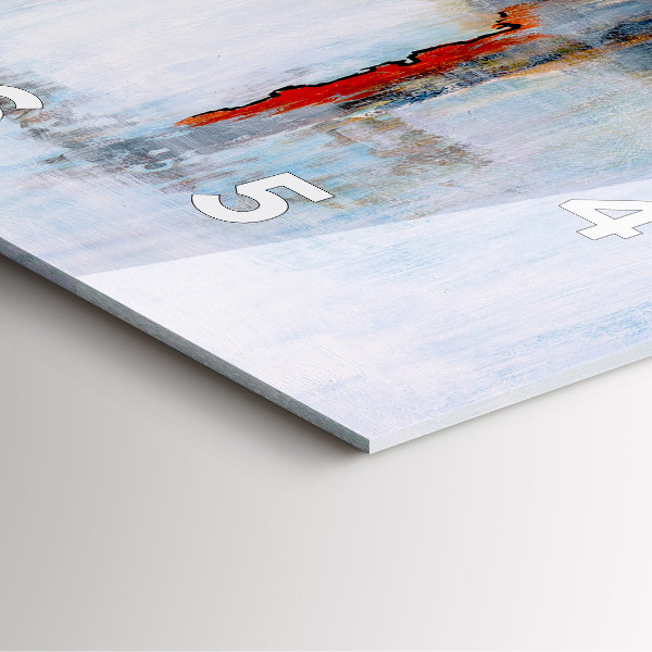 Szögletes fali üvegóra Absztrakció