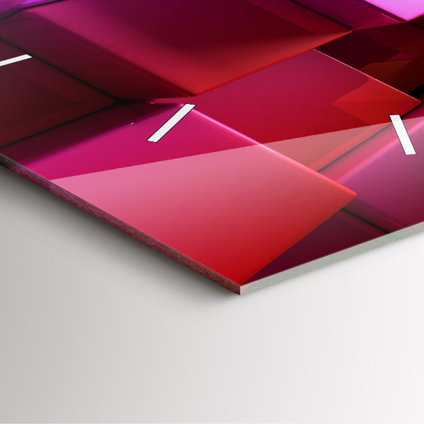 Szögletes fali üvegóra Színes kockák