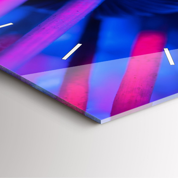 Szögletes fali üvegóra Varázslatos színes gombák