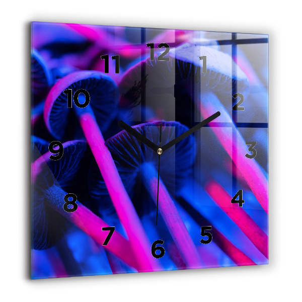 Szögletes fali üvegóra Varázslatos színes gombák