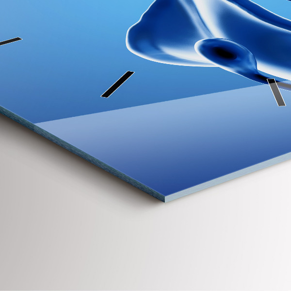 Szögletes fali üvegóra Folyadék absztrakció