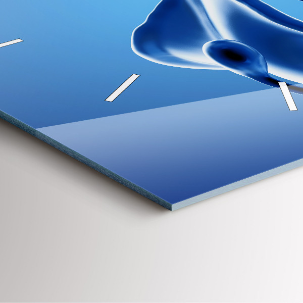 Szögletes fali üvegóra Folyadék absztrakció