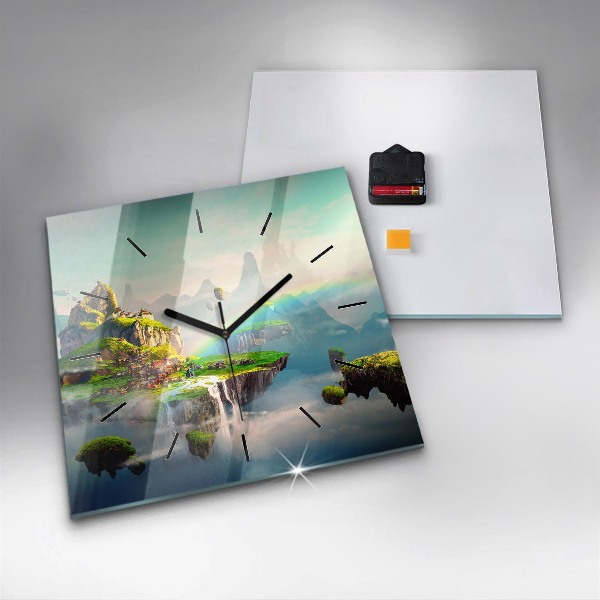 Szögletes fali üvegóra Kínai fantázia