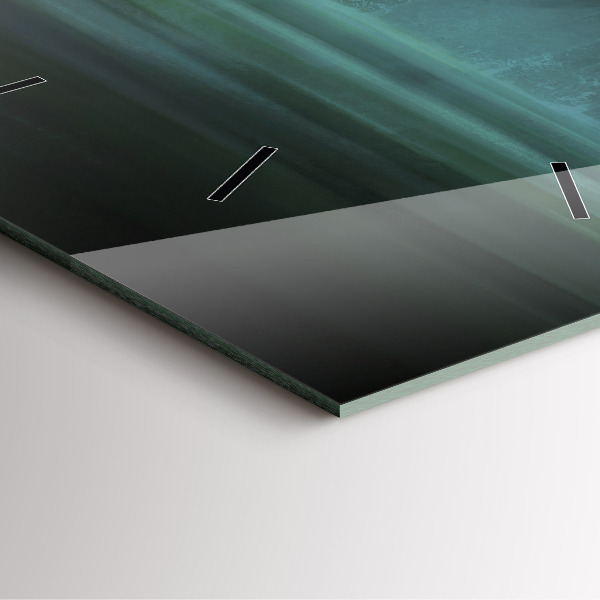 Szögletes fali üvegóra Ember és szörny a mocsárban