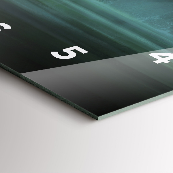 Szögletes fali üvegóra Ember és szörny a mocsárban