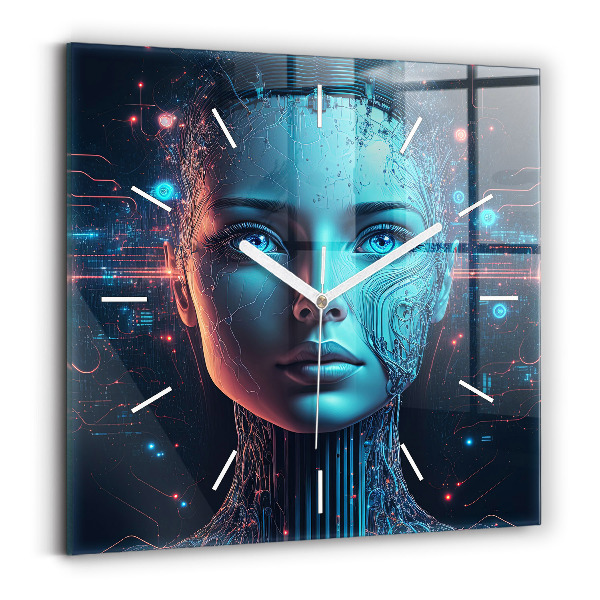 Szögletes fali üvegóra Mesterséges intelligencia