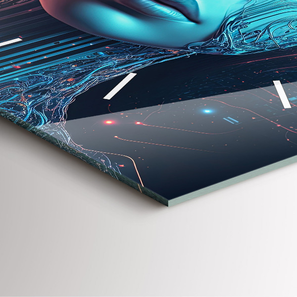 Szögletes fali üvegóra Mesterséges intelligencia