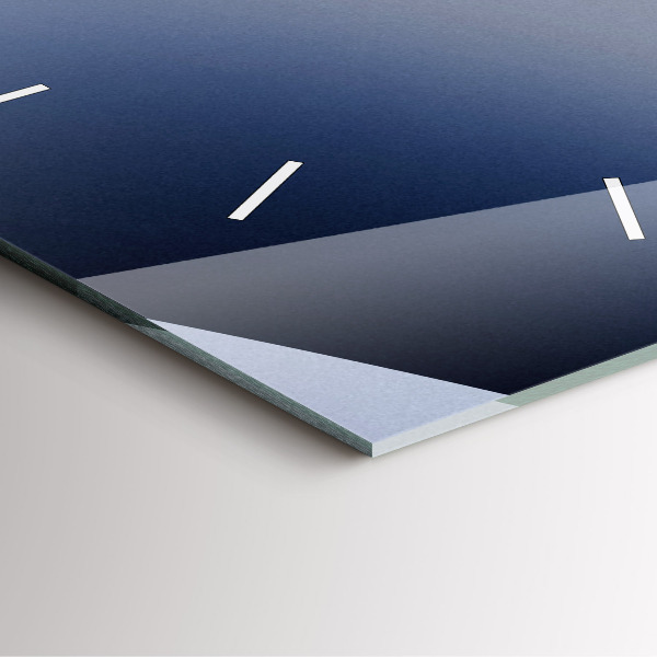 Szögletes fali üvegóra Absztrakciós nap