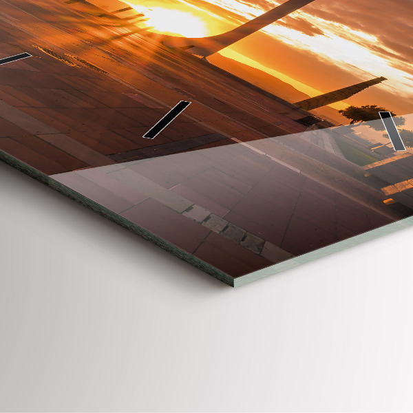 Szögletes fali üvegóra Barcelona Olimpiai Park