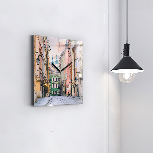 Szögletes fali üvegóra Óváros Varsóban