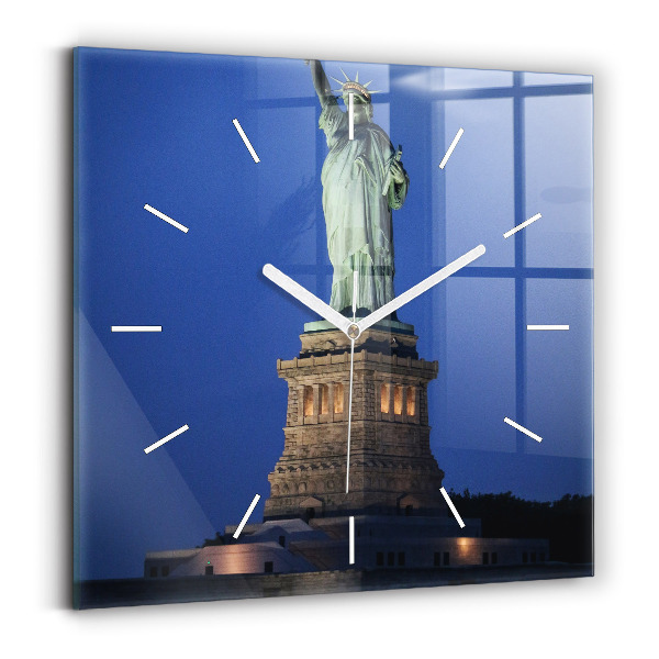 Szögletes fali üvegóra New York-i Szabadság-szobor