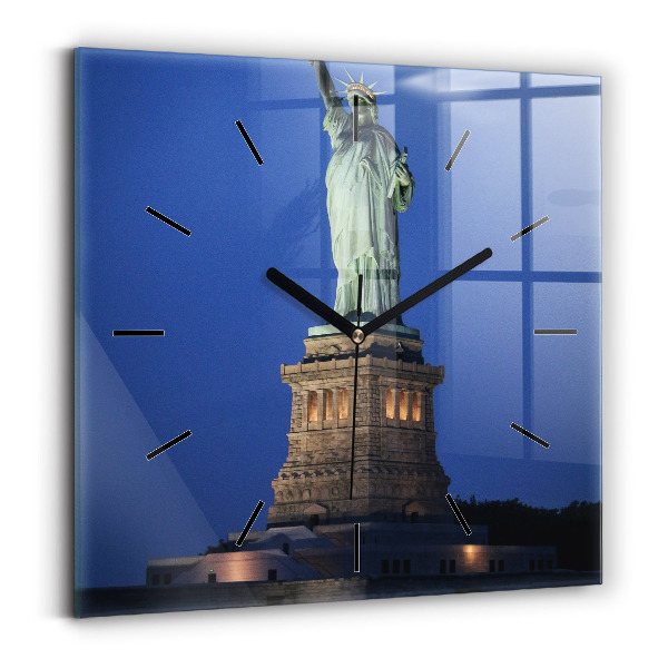 Szögletes fali üvegóra New York-i Szabadság-szobor