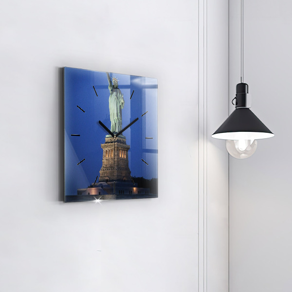 Szögletes fali üvegóra New York-i Szabadság-szobor