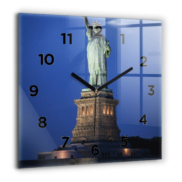 Szögletes fali üvegóra New York-i Szabadság-szobor