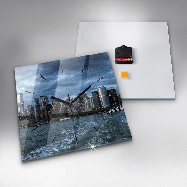 Szögletes fali üvegóra New York-i panoráma