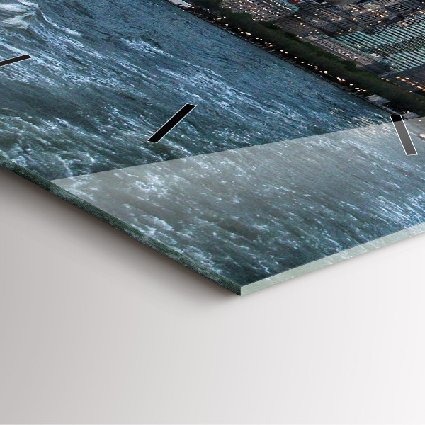 Szögletes fali üvegóra New York-i panoráma