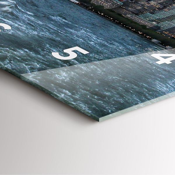 Szögletes fali üvegóra New York-i panoráma