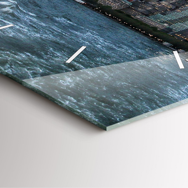 Szögletes fali üvegóra New York-i panoráma