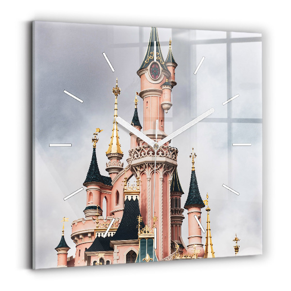Szögletes fali üvegóra Disneyland párizsi kastély