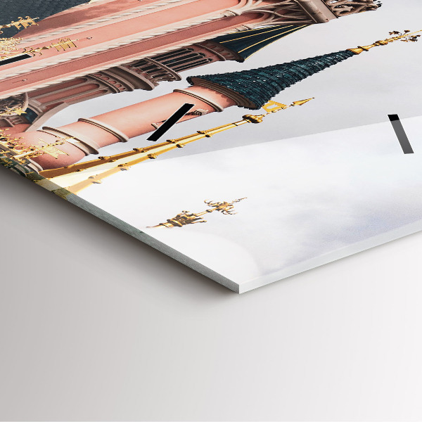 Szögletes fali üvegóra Disneyland párizsi kastély