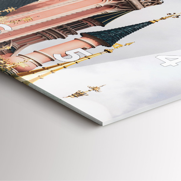 Szögletes fali üvegóra Disneyland párizsi kastély