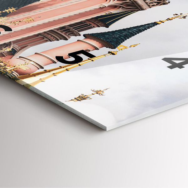 Szögletes fali üvegóra Disneyland párizsi kastély