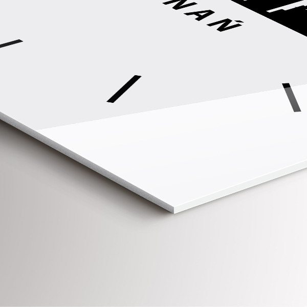 Szögletes fali üvegóra Poznani panoráma grafika