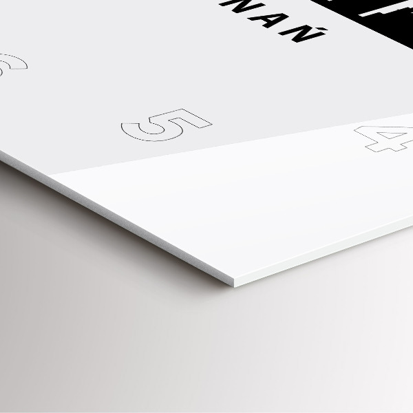 Szögletes fali üvegóra Poznani panoráma grafika