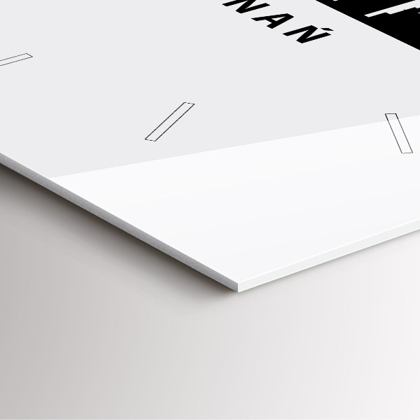 Szögletes fali üvegóra Poznani panoráma grafika