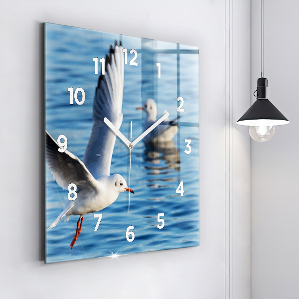 Szögletes fali üvegóra Sirályok Gdyniában