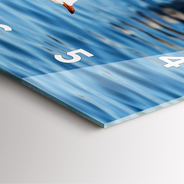 Szögletes fali üvegóra Sirályok Gdyniában