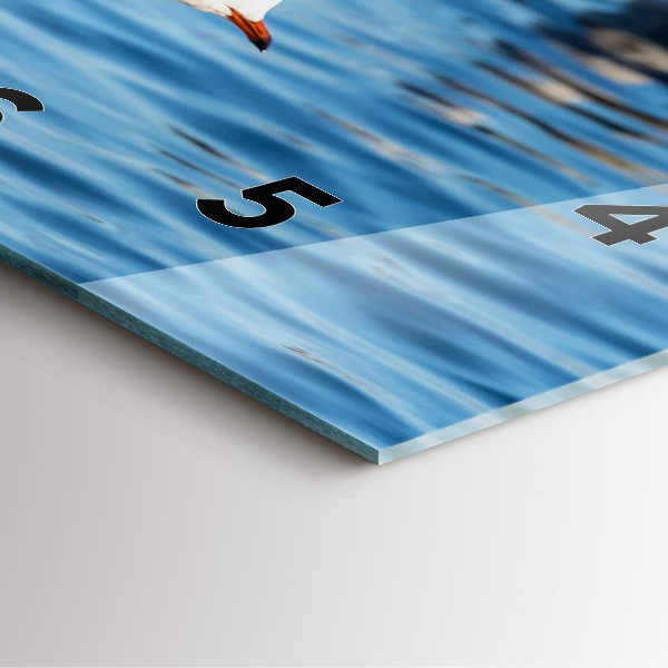 Szögletes fali üvegóra Sirályok Gdyniában