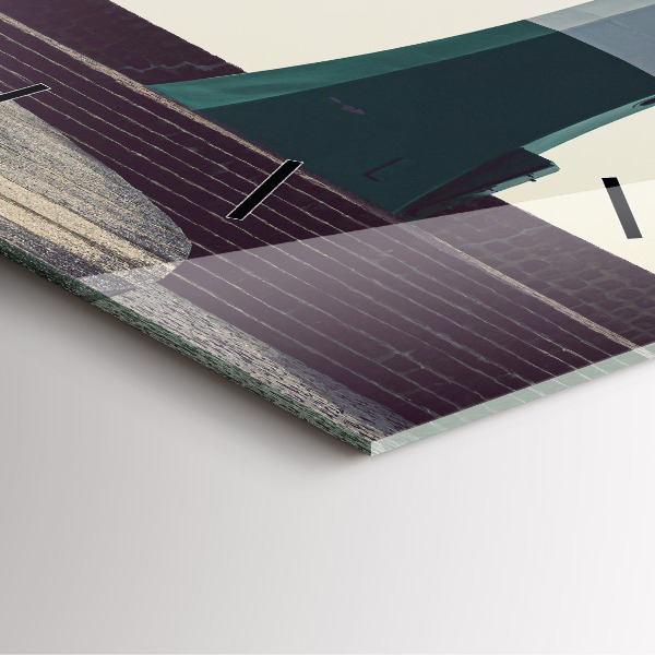 Szögletes fali üvegóra A világítótorony és a tenger