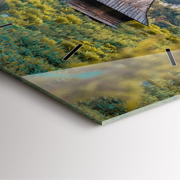 Szögletes fali üvegóra Vendégház a Tátrában