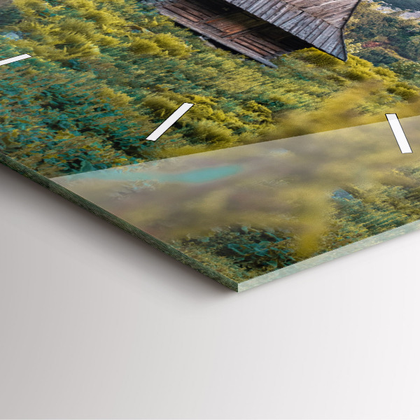 Szögletes fali üvegóra Vendégház a Tátrában