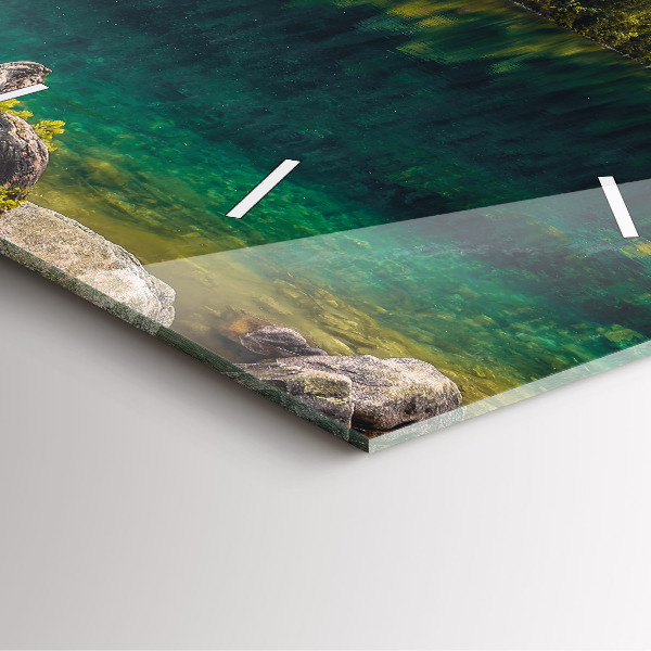 Szögletes fali üvegóra Morskie Oko a Tátrában