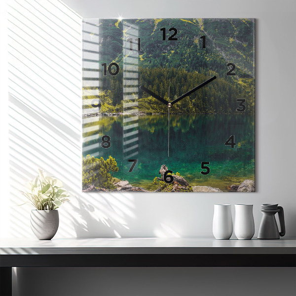 Szögletes fali üvegóra Morskie Oko a Tátrában