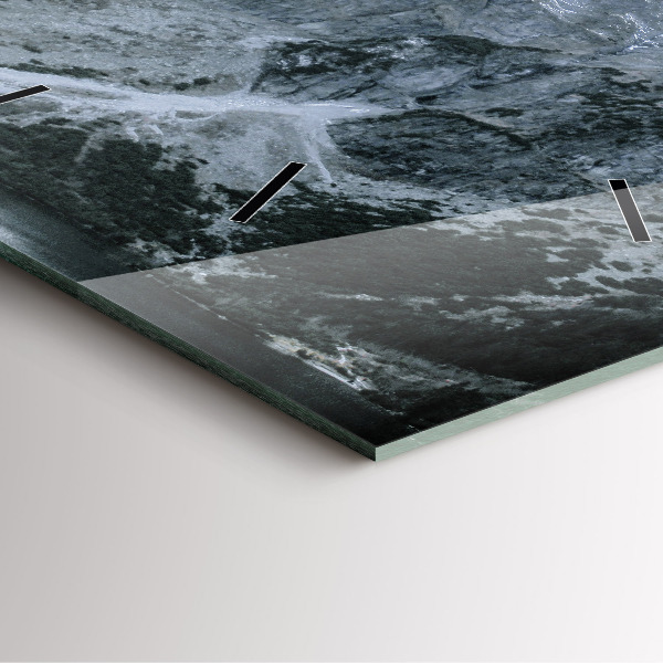 Szögletes fali üvegóra Morskie Oko a Tátrában