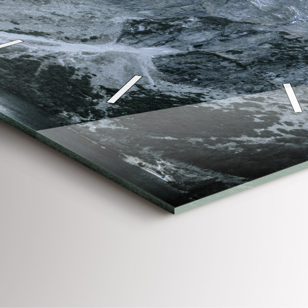 Szögletes fali üvegóra Morskie Oko a Tátrában