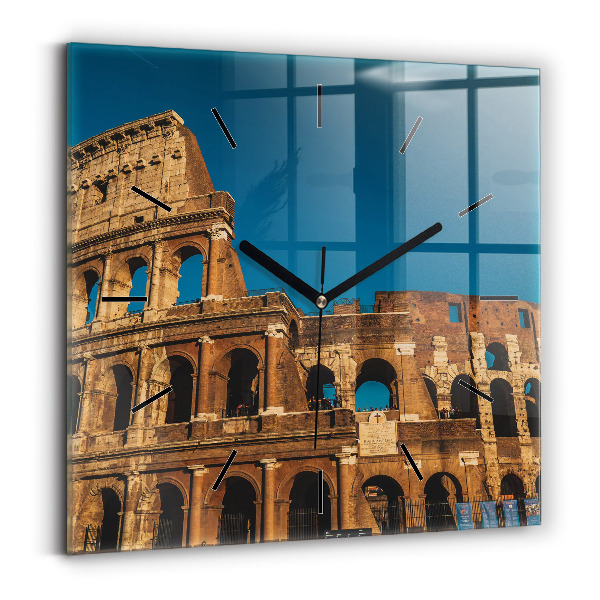 Szögletes fali üvegóra A Colosseum Olaszországban