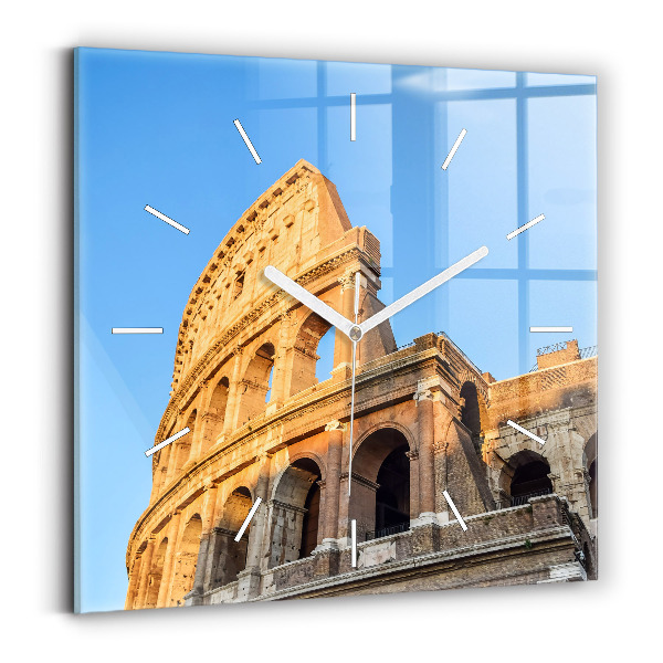 Szögletes fali üvegóra Colosseum Rómában