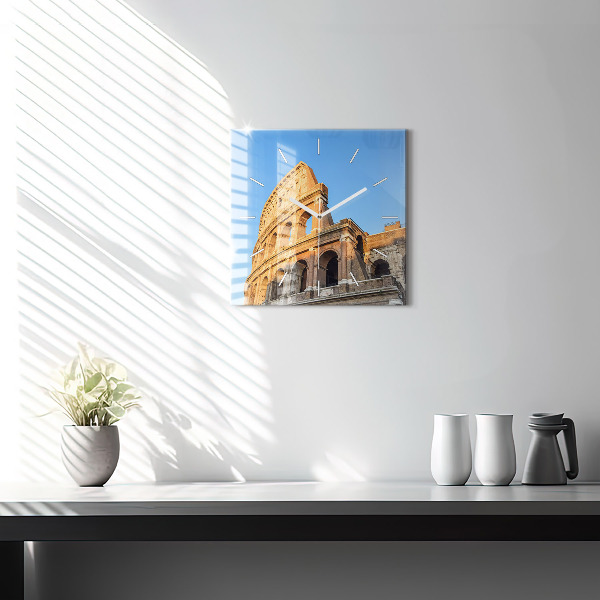 Szögletes fali üvegóra Colosseum Rómában