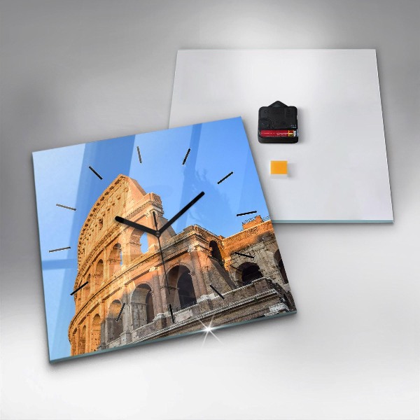 Szögletes fali üvegóra Colosseum Rómában