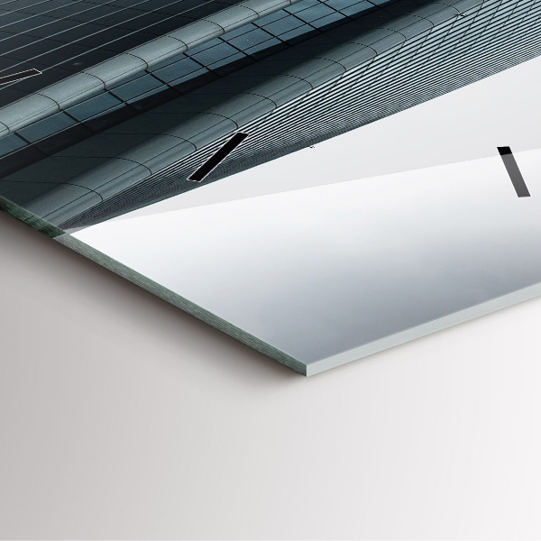 Szögletes fali üvegóra Felhőkarcoló Milánóban