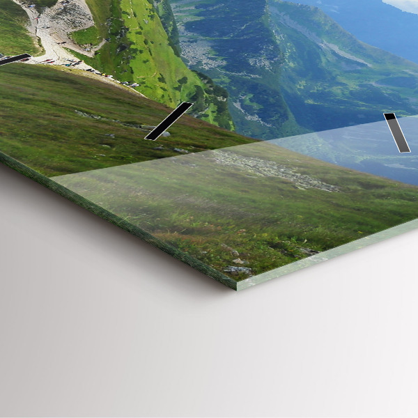 Szögletes fali üvegóra Kasprowy Wierch Zakopane