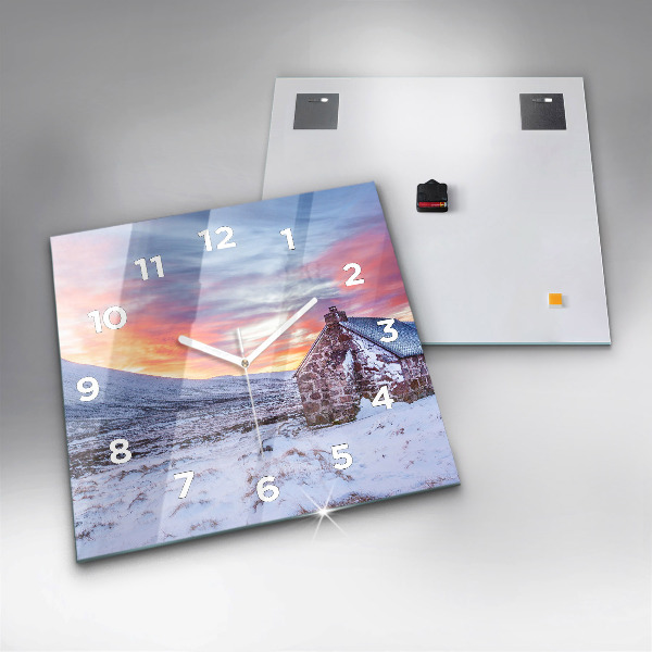 Szögletes fali üvegóra Víkendház hegyekben