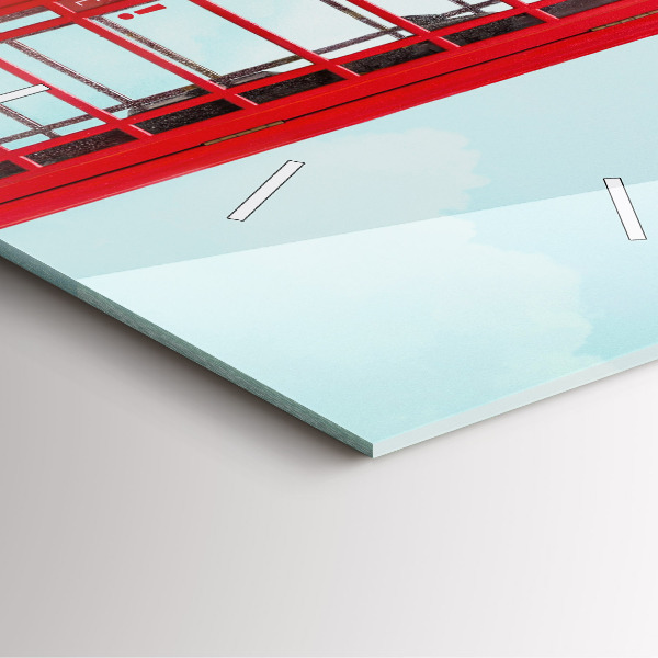 Szögletes fali üvegóra Nyilvános telefon