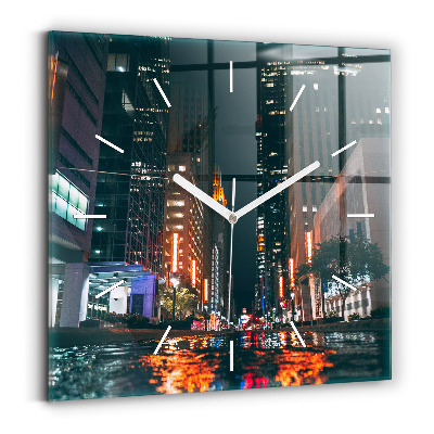 Szögletes fali üvegóra Hilton Houston