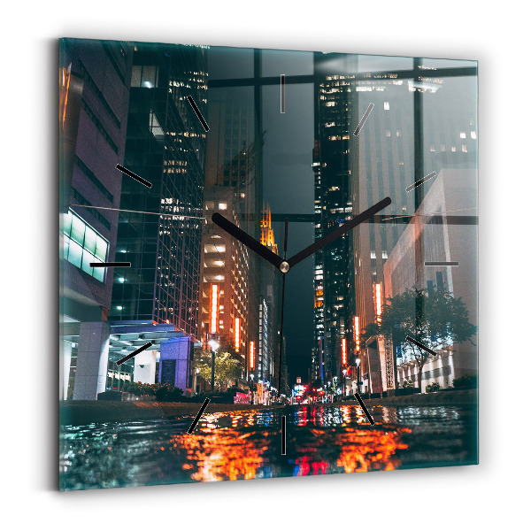 Szögletes fali üvegóra Hilton Houston