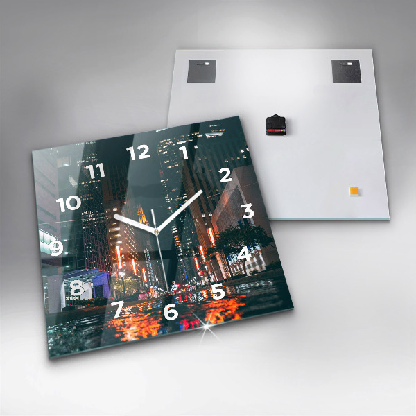 Szögletes fali üvegóra Hilton Houston